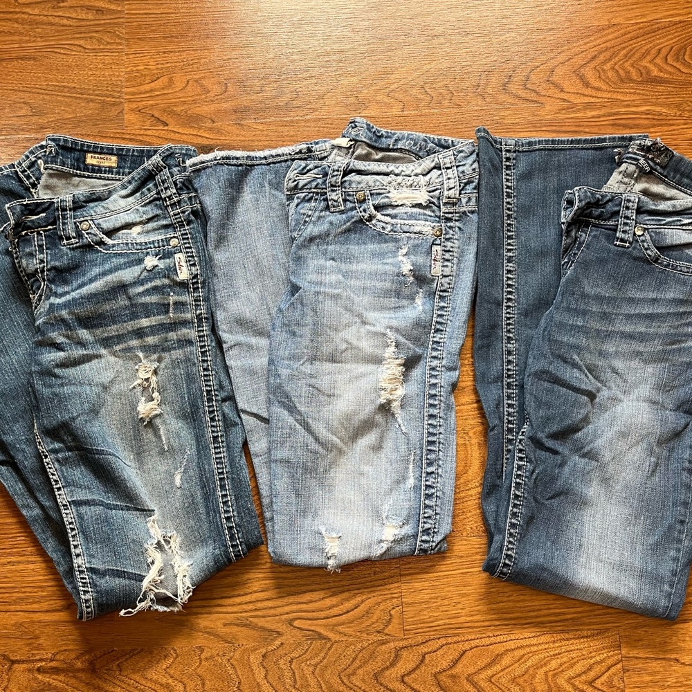 Silver jeans